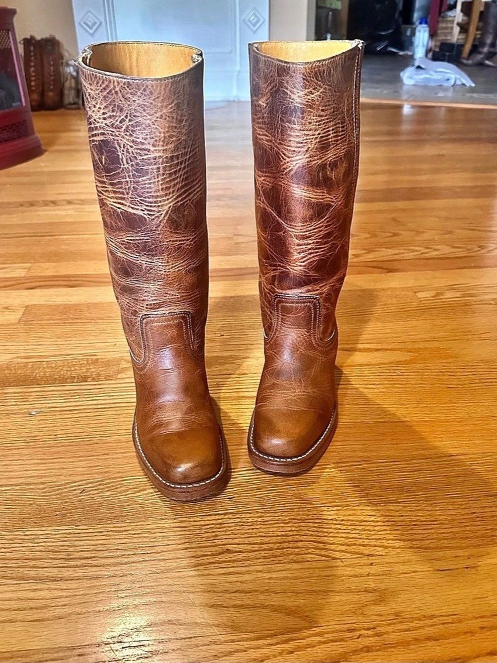 Frye CAMPUS women’s tall Brown Heeled Boots
